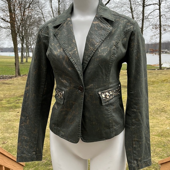 Ethyl Jackets & Blazers - Ethyl glittery cotton jacket M-L